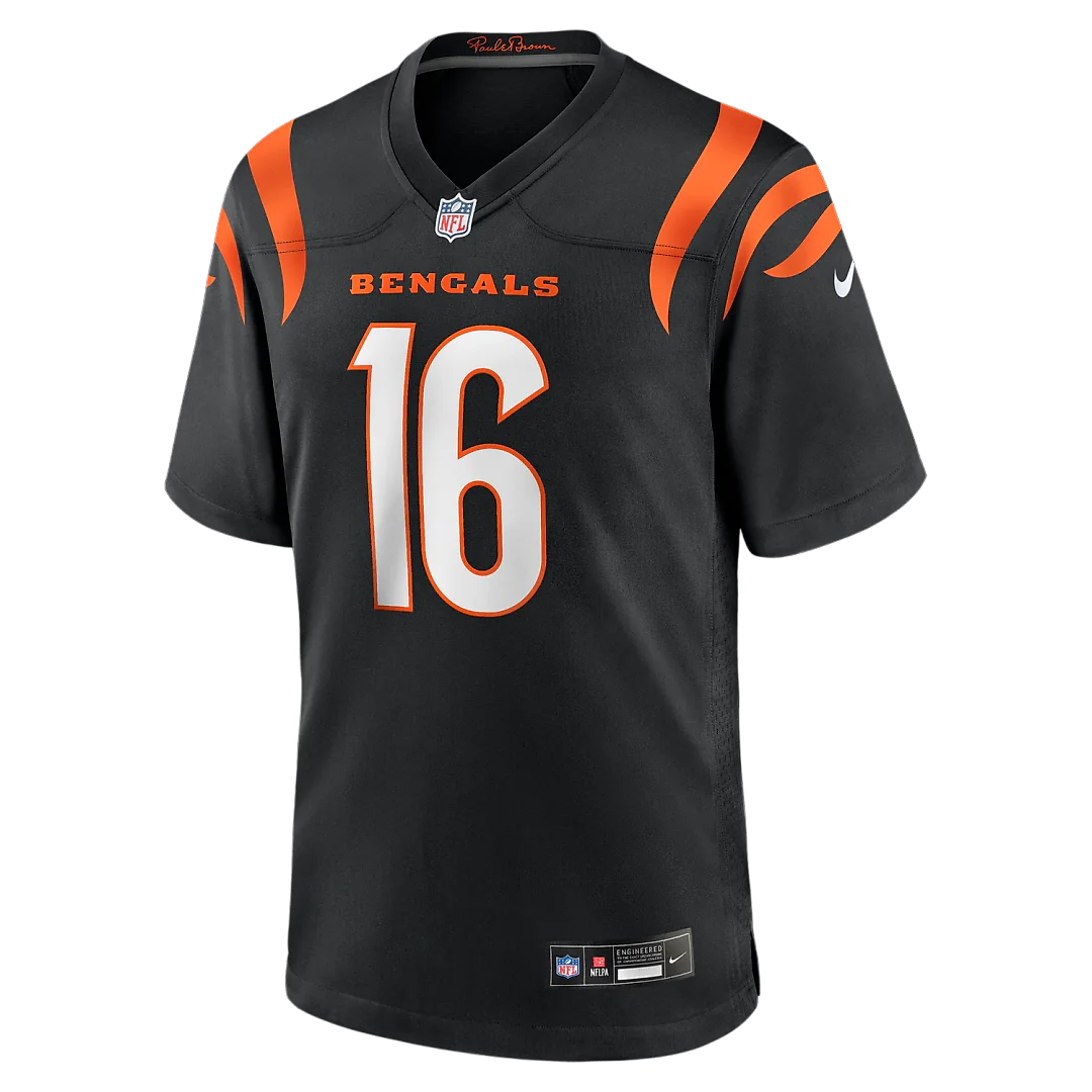 Zennovawear Joe Flacco Cincinnati Bengals Team Game Jersey - Black