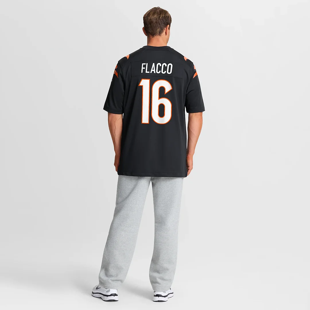 Zennovawear Joe Flacco Cincinnati Bengals Team Game Jersey - Black