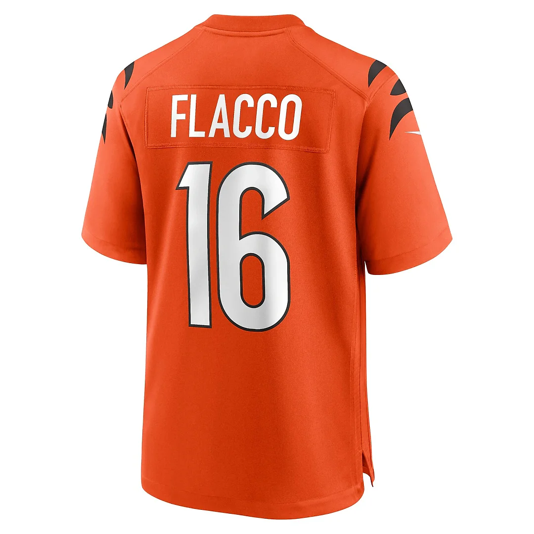 Zennovawear Joe Flacco Cincinnati Bengals Alternate Game Jersey - Orange