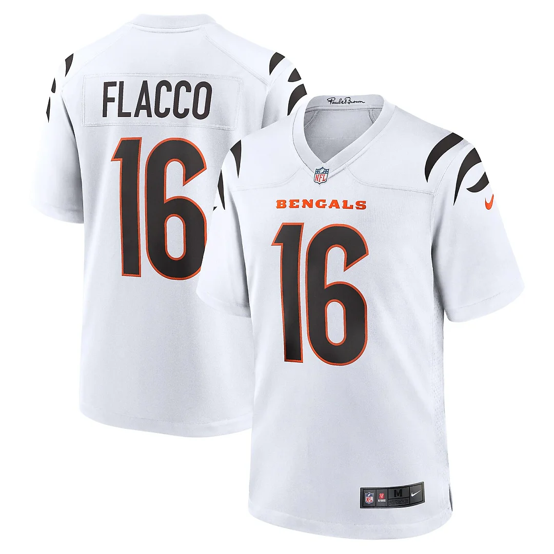 Zennovawear Joe Flacco Cincinnati Bengals Game Jersey - White
