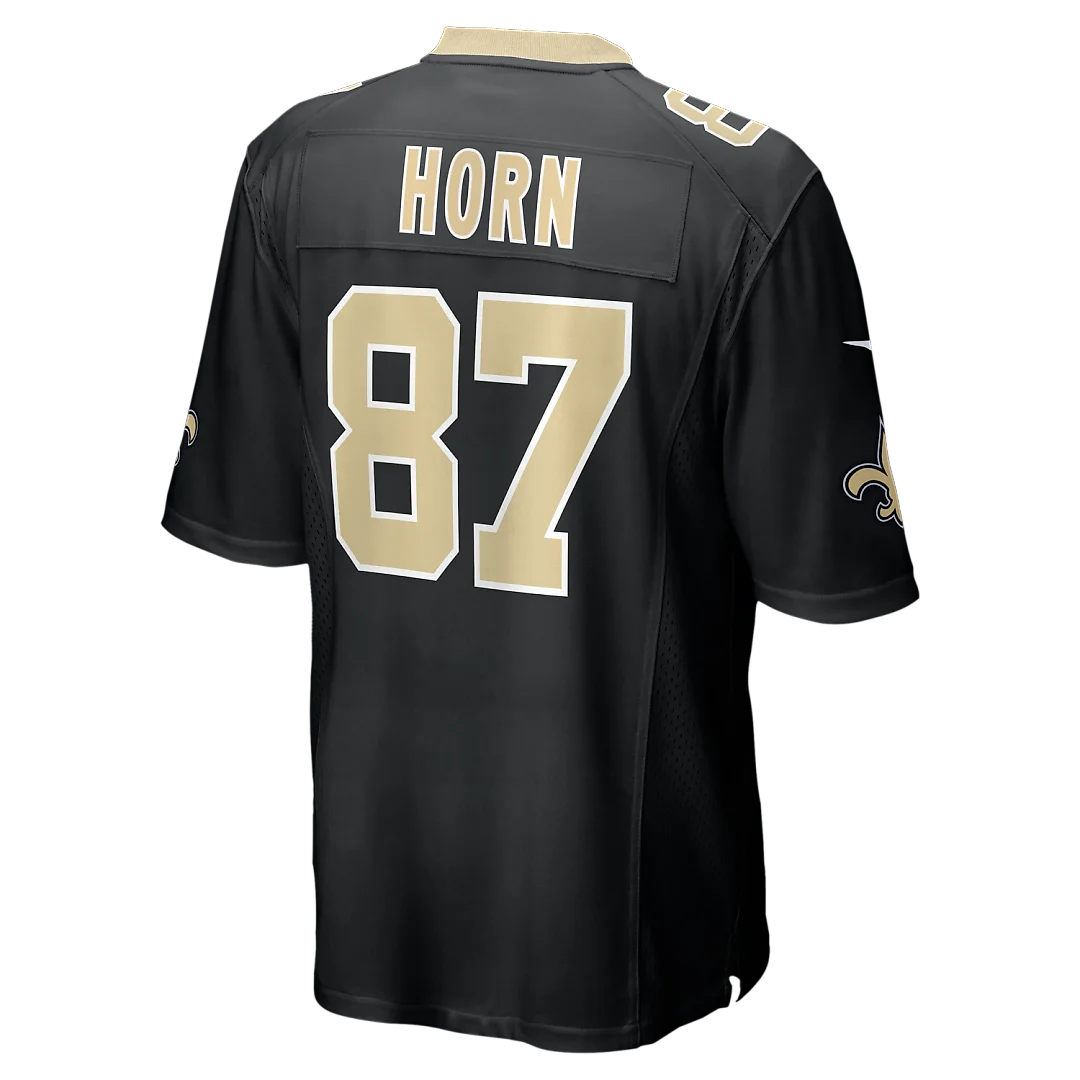 Zennovawear Joe Horn New Orleans Saints Game Retired Player Jersey - Black