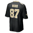 Zennovawear Joe Horn New Orleans Saints Game Retired Player Jersey - Black