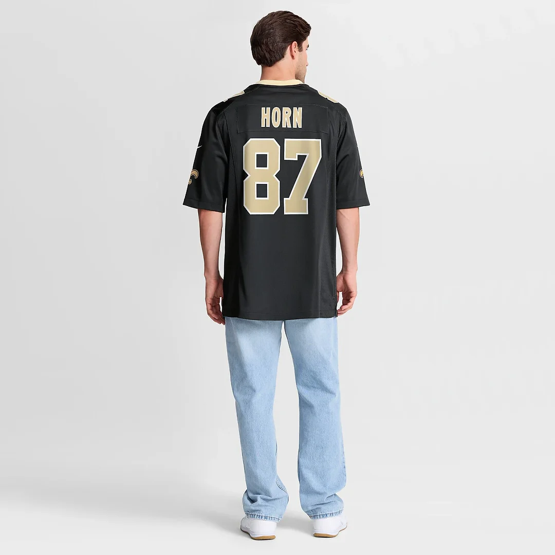 Zennovawear Joe Horn New Orleans Saints Game Retired Player Jersey - Black