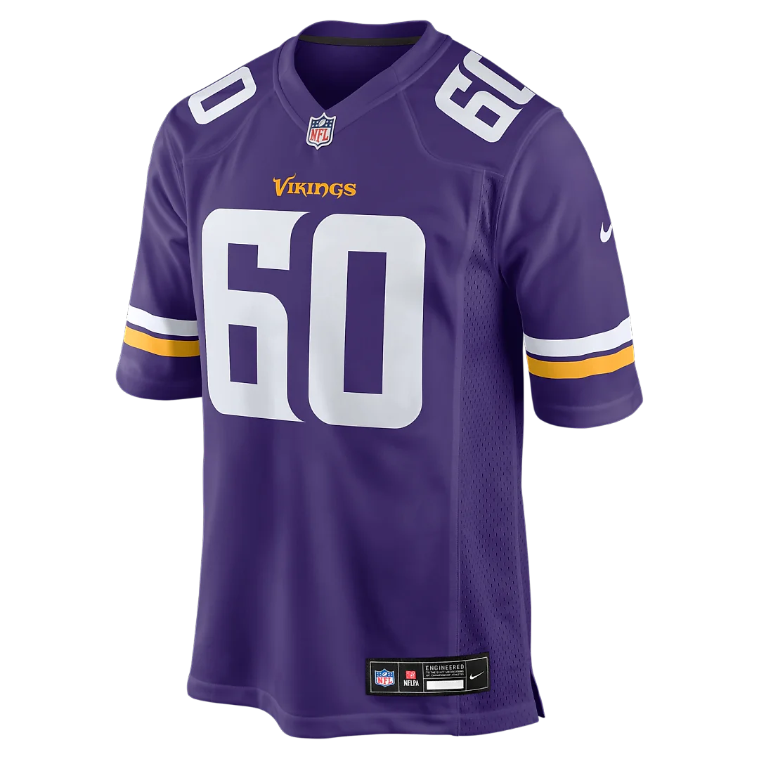 Zennovawear Joe Huber Minnesota Vikings Team Game Jersey - Purple