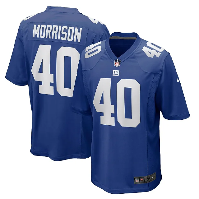 Zennovawear Joe Morrison New York Giants Retired Player Jersey - Royal