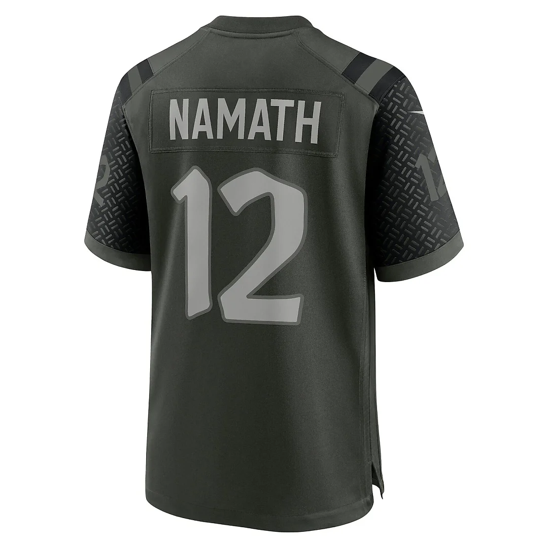 Zennovawear Joe Namath New York Jets 2025 Rivalries Collection Retired Player Game Jersey - Gotham Green