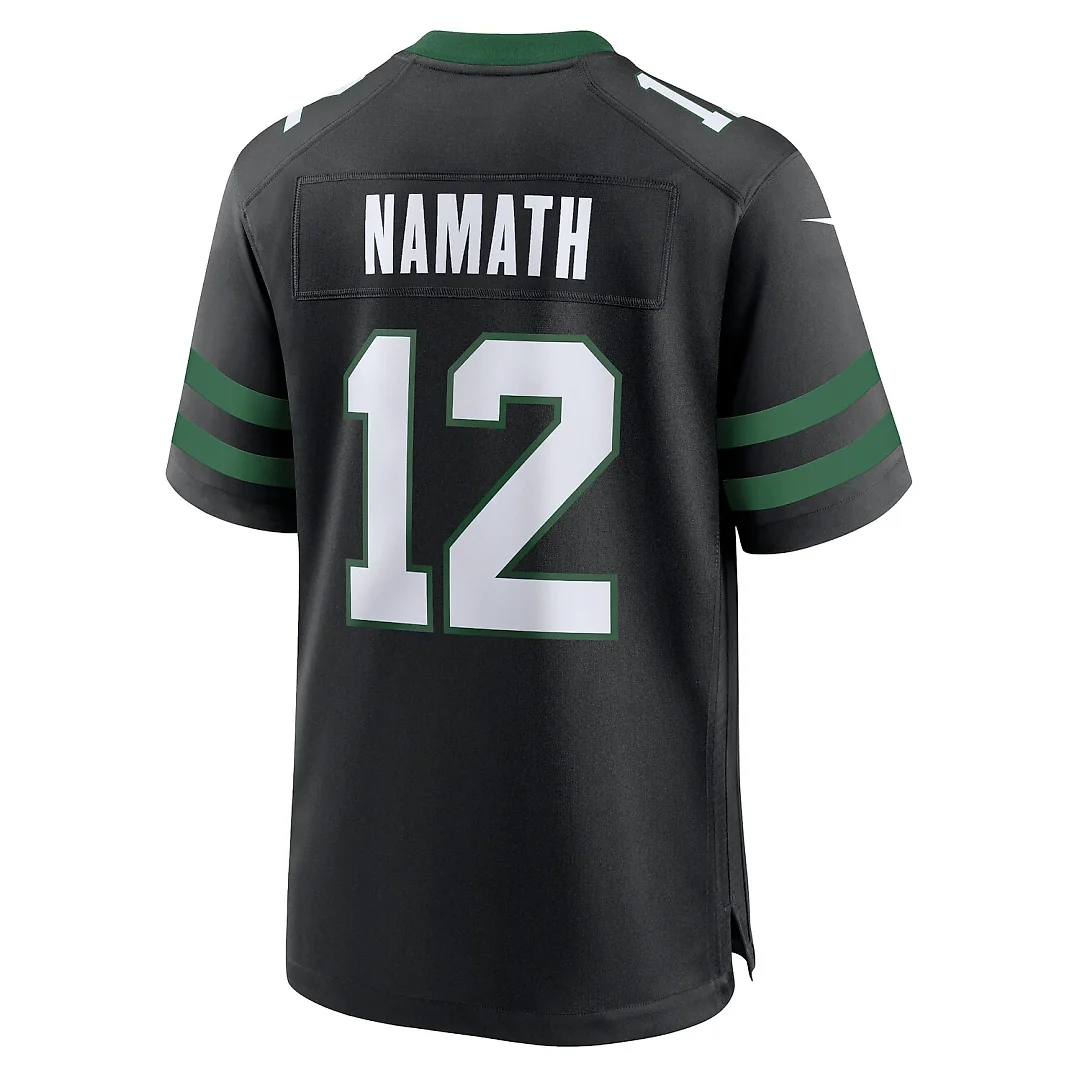 Zennovawear Joe Namath New York Jets Alternate Retired Player Game Jersey - Legacy Black