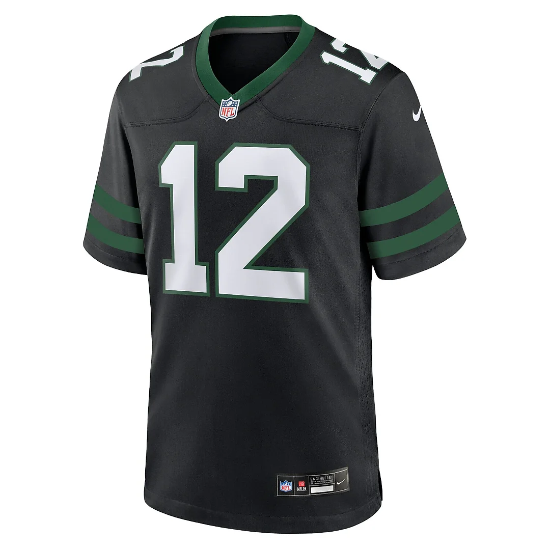 Zennovawear Joe Namath New York Jets Alternate Retired Player Game Jersey - Legacy Black