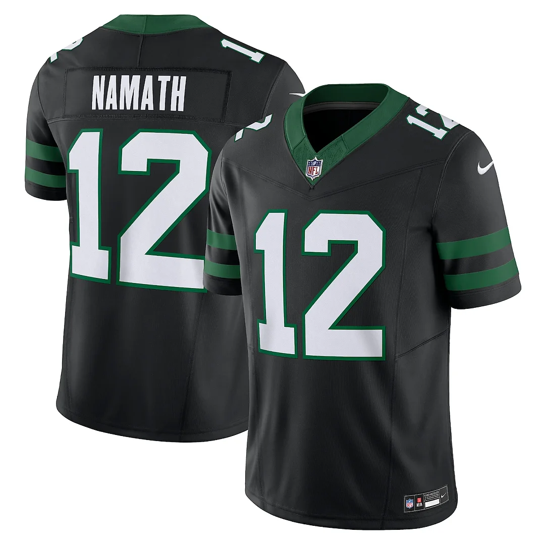 Zennovawear Joe Namath New York Jets Alternate Vapor FUSE. Limited Jersey - Legacy Black