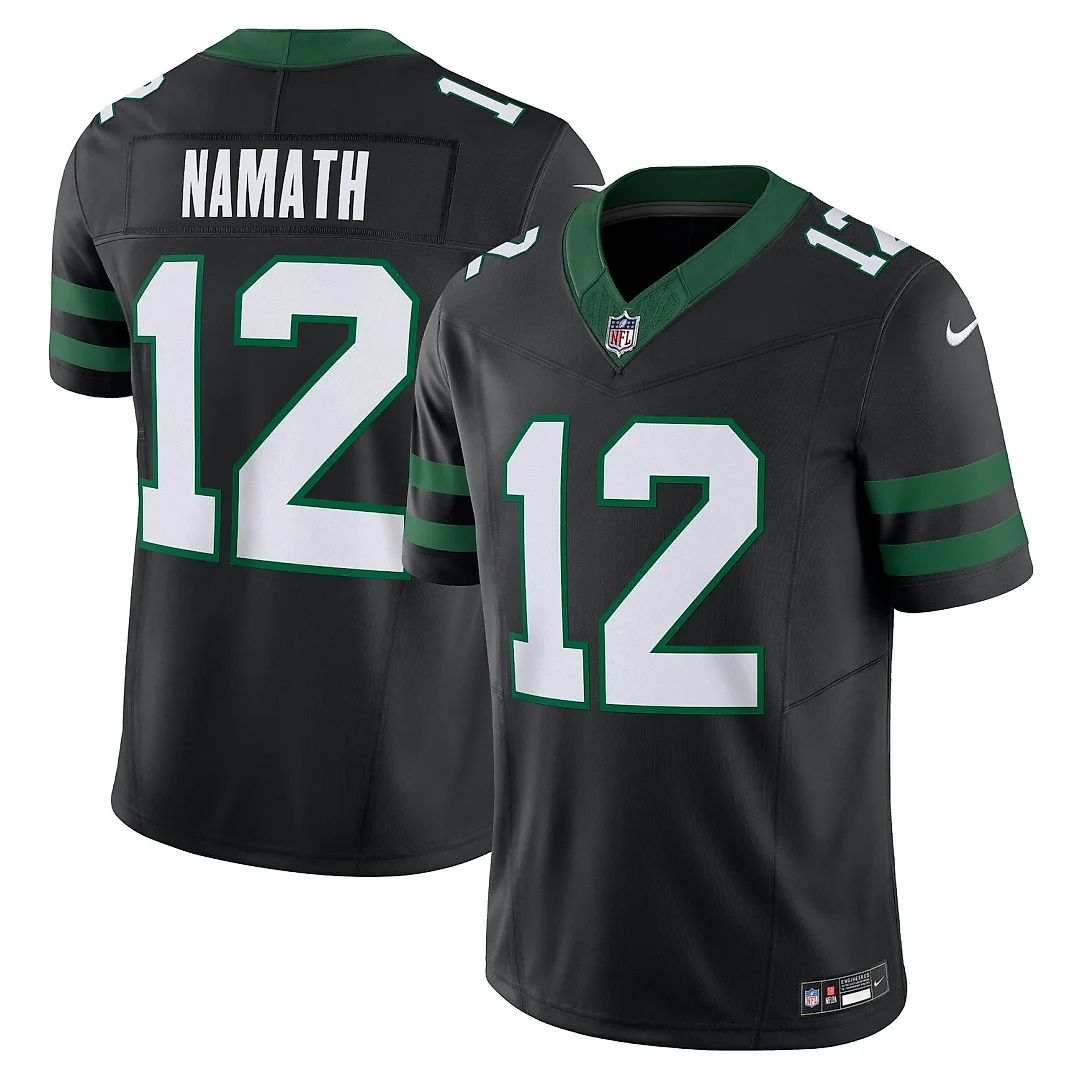 Zennovawear Joe Namath New York Jets Alternate Vapor FUSE. Limited Jersey - Legacy Black