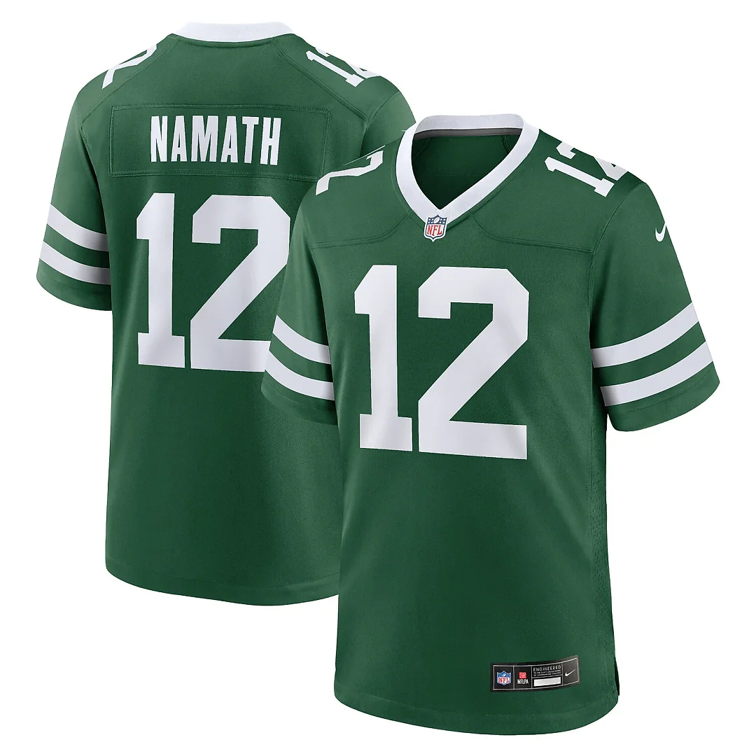 Zennovawear Joe Namath New York Jets Game Jersey - Legacy Green