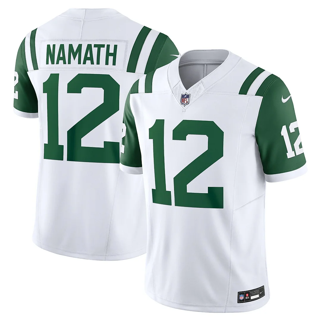 Zennovawear Joe Namath New York Jets Classic Alternate Vapor FUSE. Retired Player Limited Jersey - White