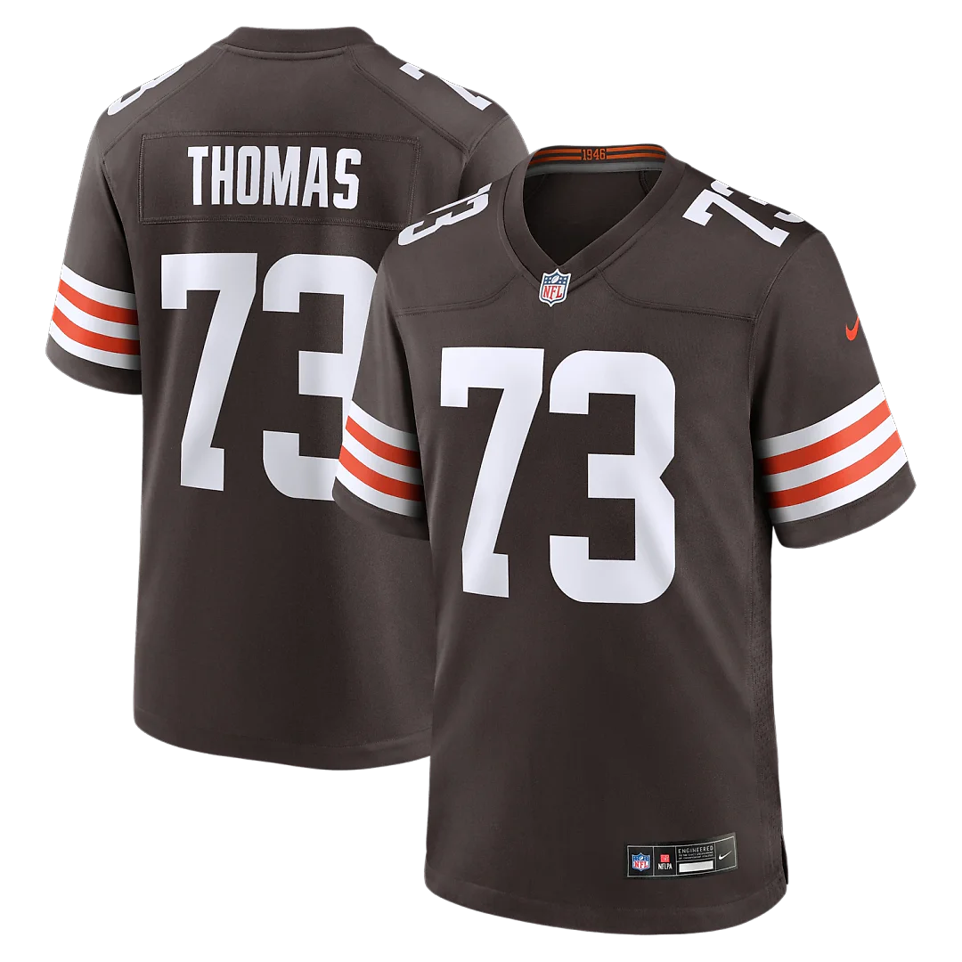 Zennovawear Joe Thomas Cleveland Browns Retired Game Player Jersey - Brown