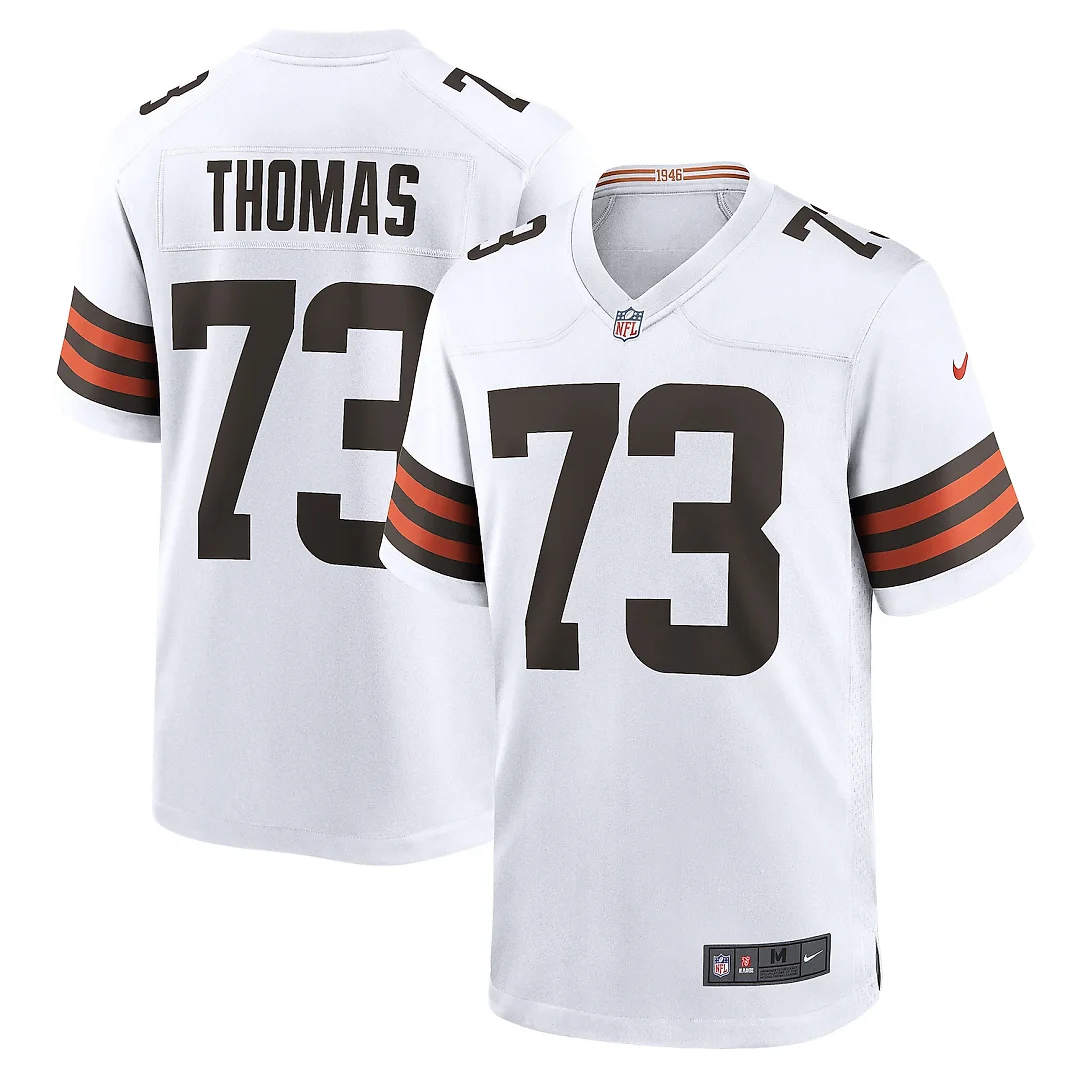 Zennovawear Joe Thomas Cleveland Browns Retired Game Player Jersey - White