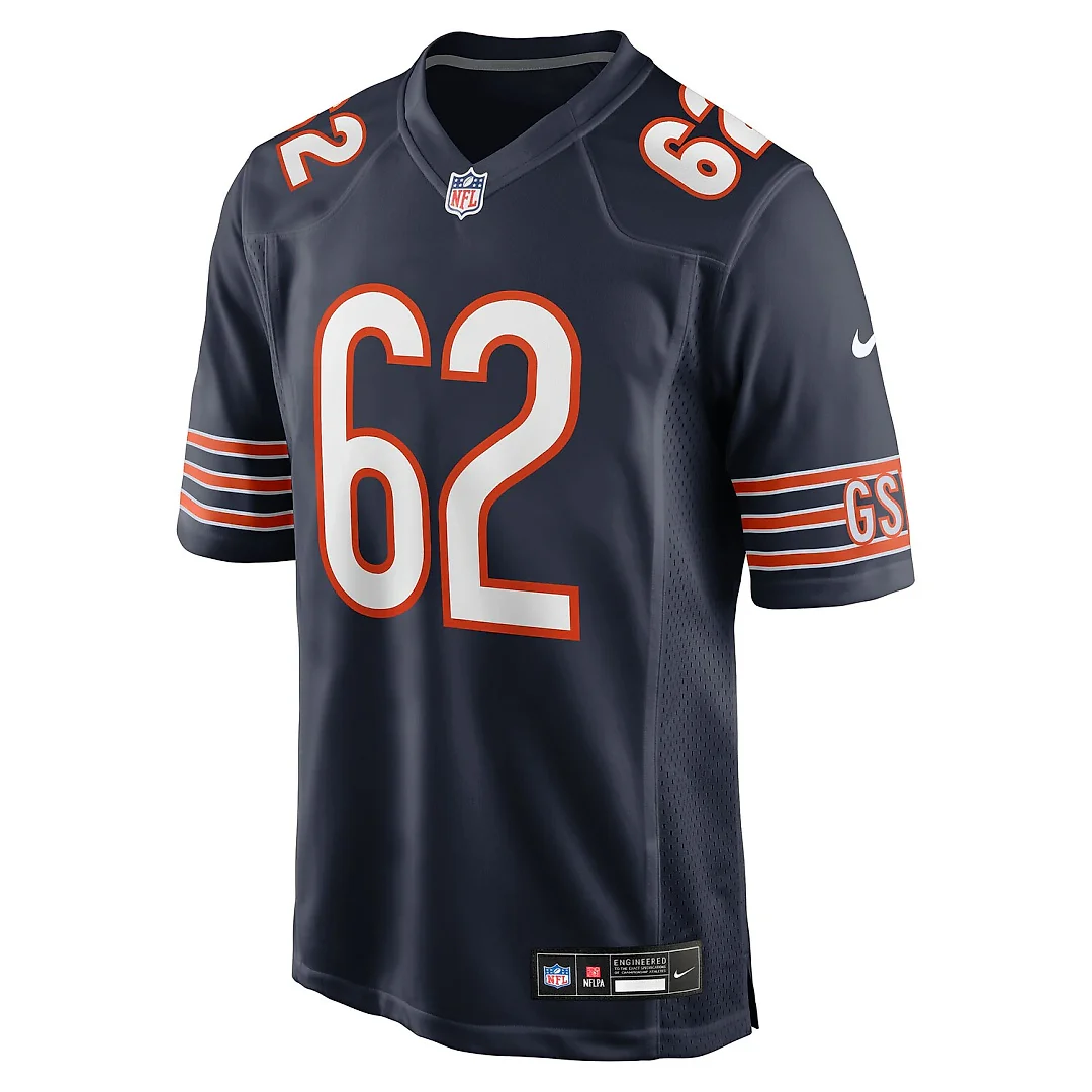 Zennovawear Joe Thuney Chicago Bears Team Game Jersey - Navy