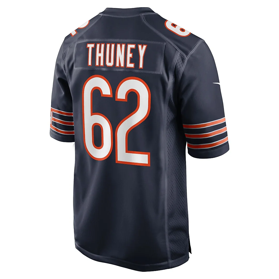 Zennovawear Joe Thuney Chicago Bears Team Game Jersey - Navy