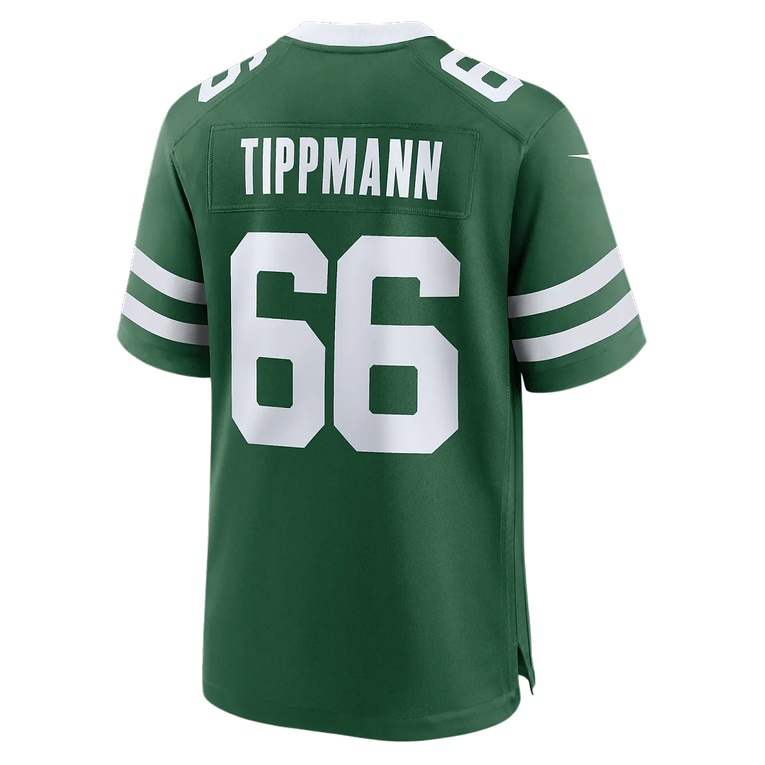 Zennovawear Joe Tippmann New York Jets Team Game Jersey - Legacy Green
