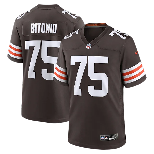 Zennovawear Joel Bitonio Cleveland Browns Game Jersey - Brown