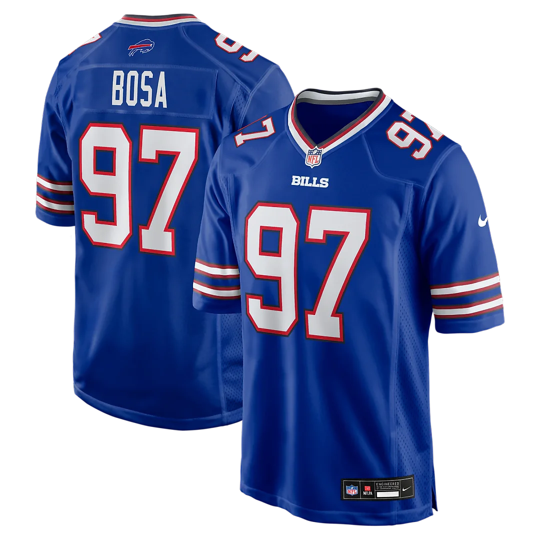 Zennovawear Joey Bosa Buffalo Bills Game Player Jersey - Royal