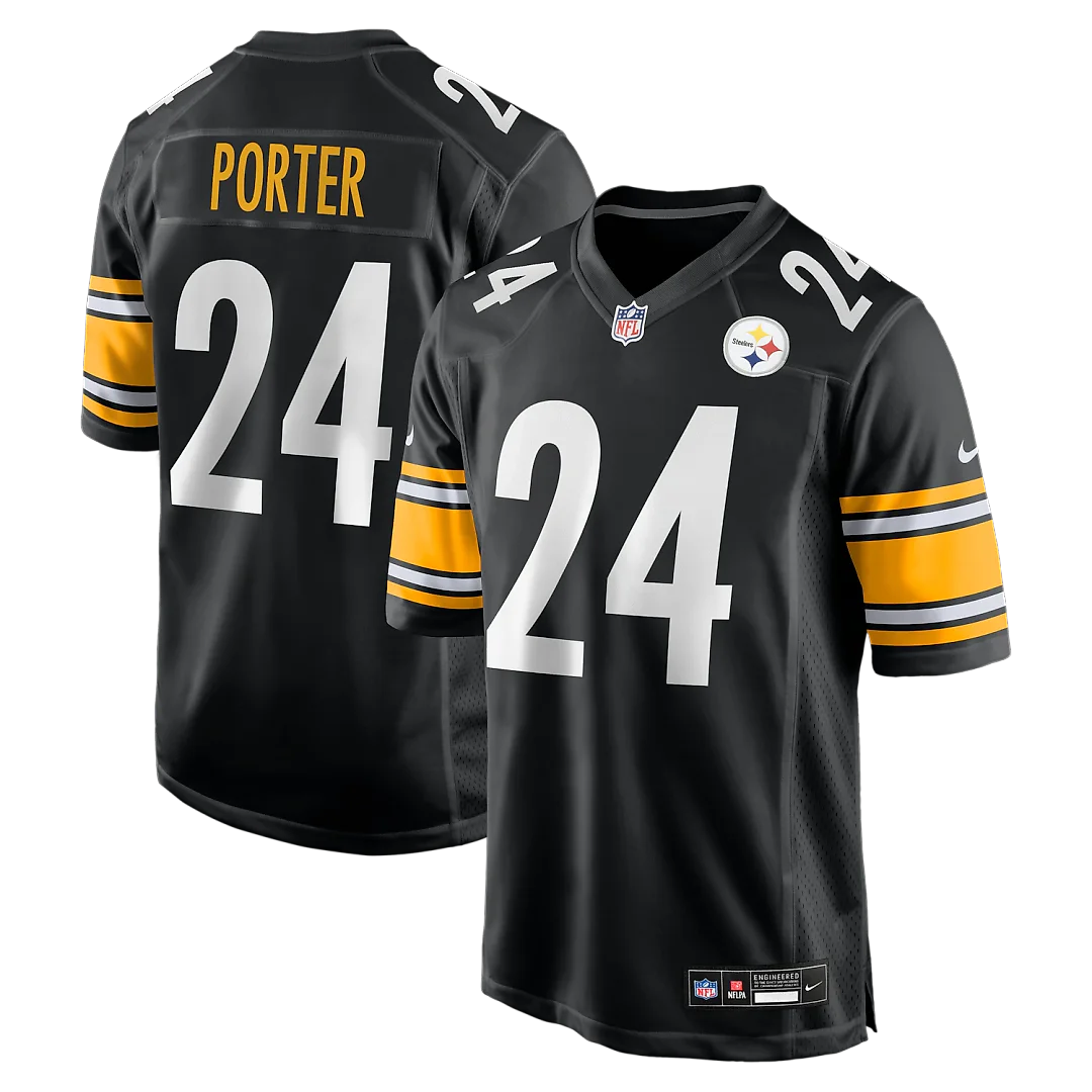 Zennovawear Joey Porter Jr. Pittsburgh Steelers Game Jersey - Black