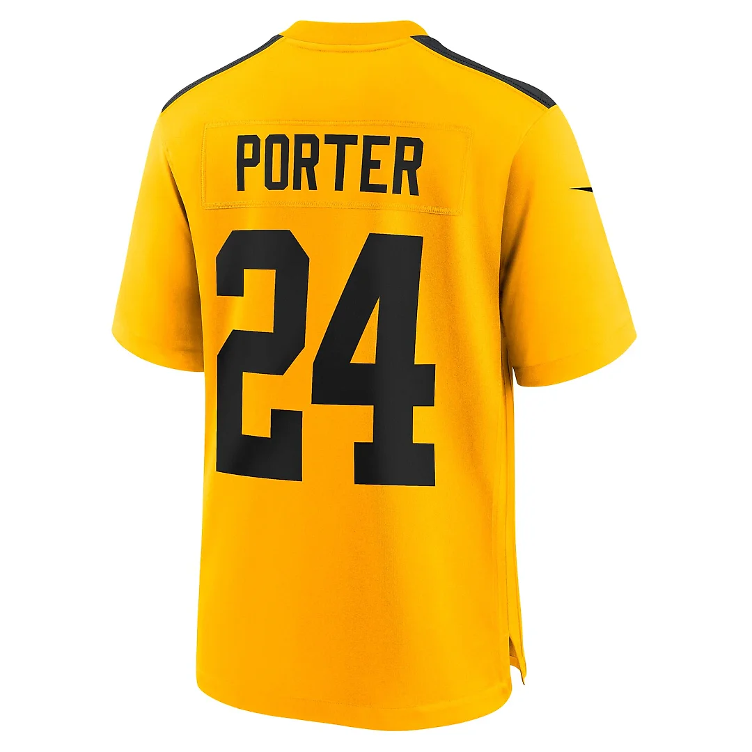 Zennovawear Joey Porter Jr. Pittsburgh Steelers Alternate 1933 Throwback Game Jersey - Gold
