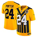 Zennovawear Joey Porter Jr. Pittsburgh Steelers Alternate 1933 Throwback Vapor FUSE. Limited Jersey - Gold