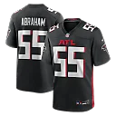 Zennovawear John Abraham Atlanta Falcons Game Retired Player Jersey - Black