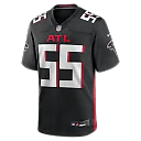 Zennovawear John Abraham Atlanta Falcons Game Retired Player Jersey - Black