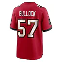 Zennovawear John Bullock Tampa Bay Buccaneers Team Game Jersey - Red