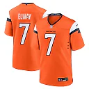 Zennovawear John Elway Denver Broncos Team Retired Player Game Jersey - Orange