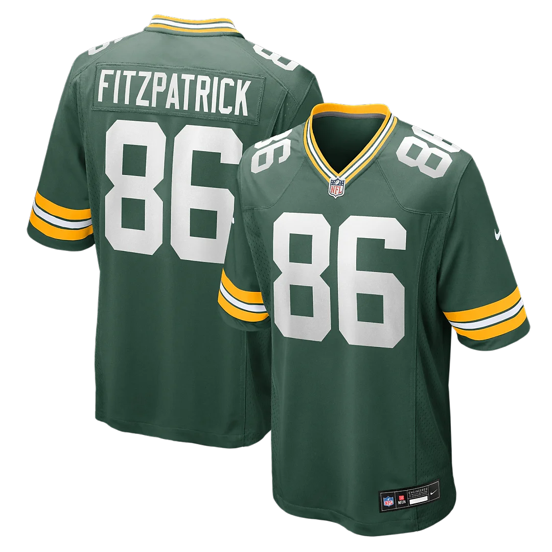 Zennovawear John FitzPatrick Green Bay Packers Team Game Jersey - Green