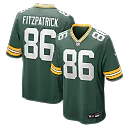 Zennovawear John FitzPatrick Green Bay Packers Team Game Jersey - Green