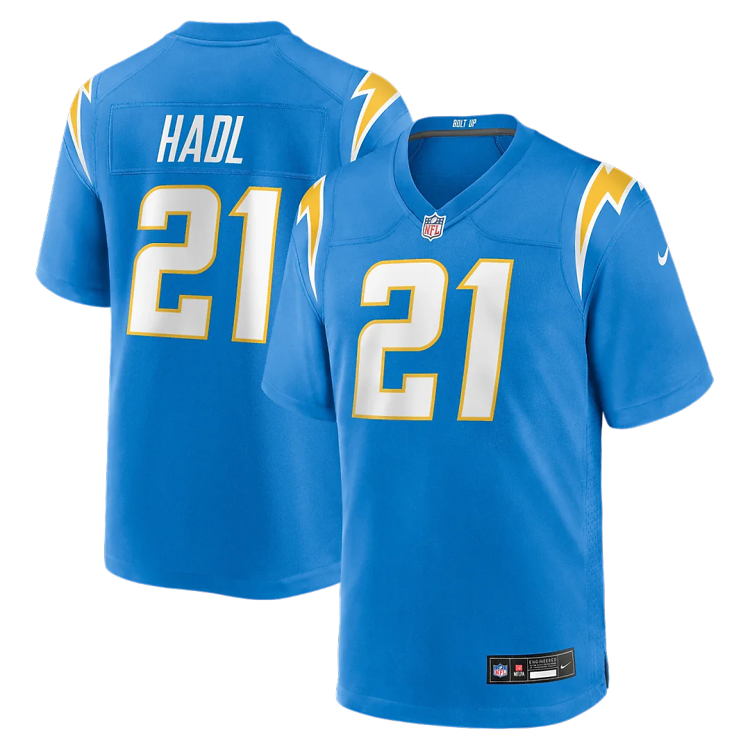 Zennovawear John Hadl Los Angeles Chargers Game Retired Player Jersey - Powder Blue