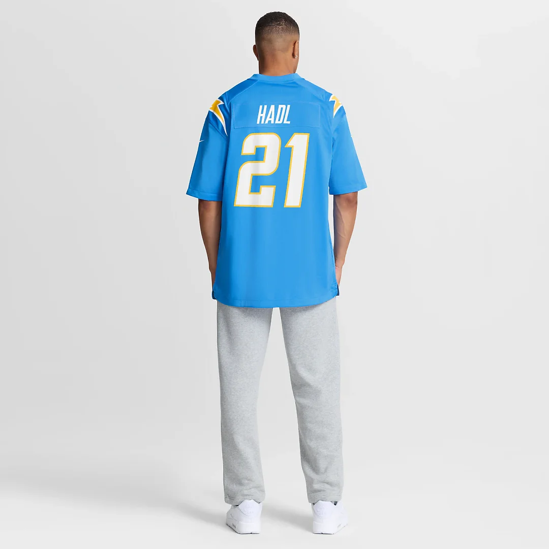Zennovawear John Hadl Los Angeles Chargers Game Retired Player Jersey - Powder Blue