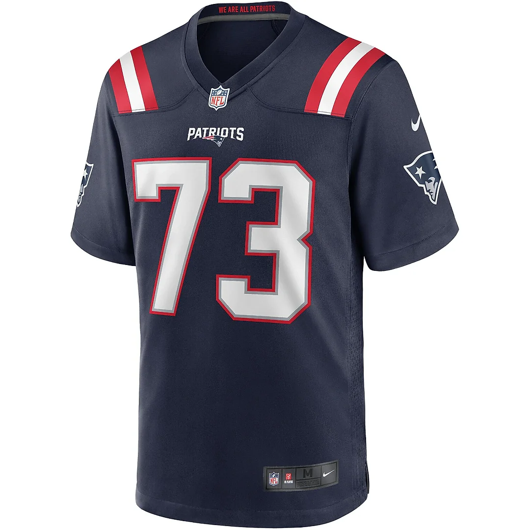 Zennovawear John Hannah New England Patriots Game Retired Player Jersey - Navy
