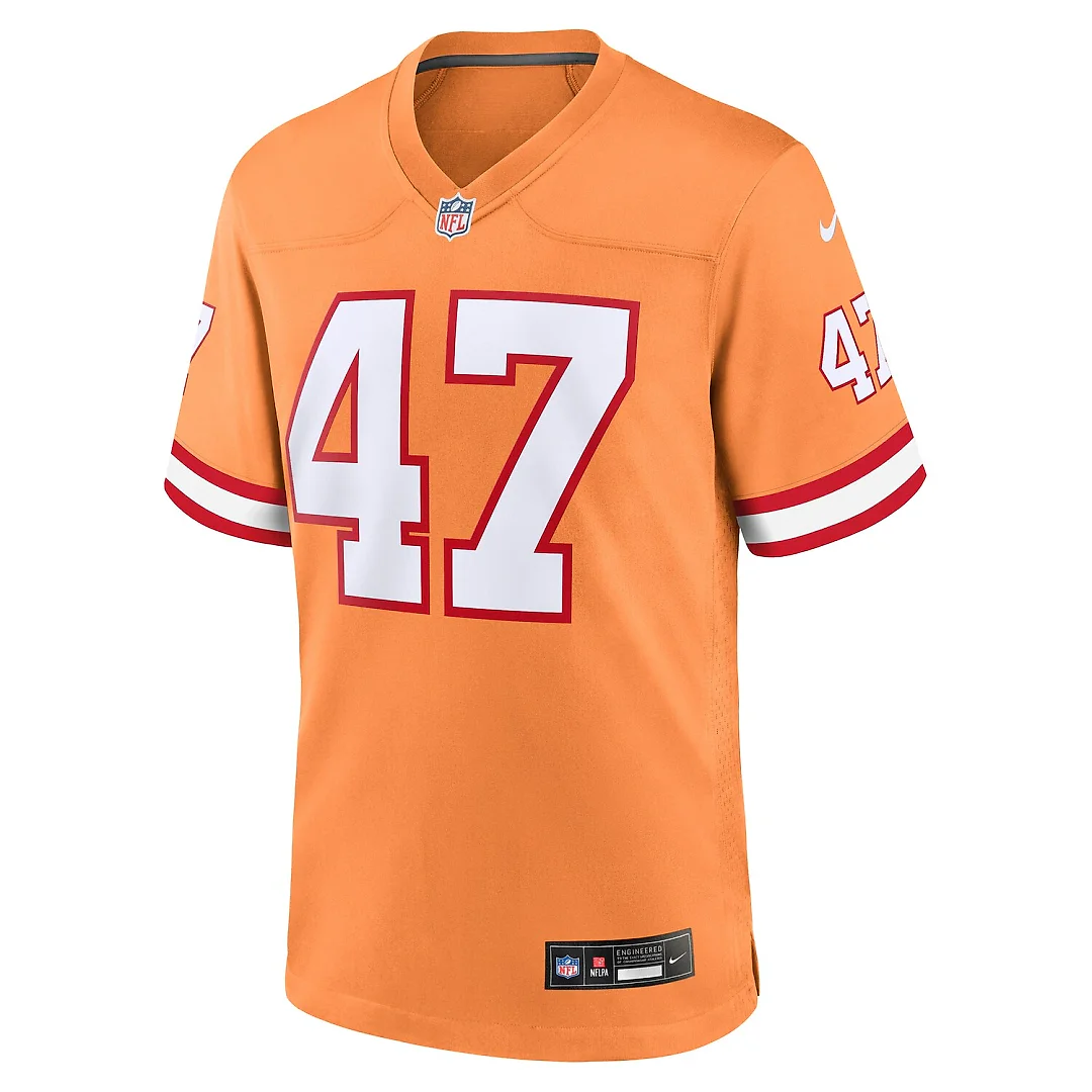 Zennovawear John Lynch Tampa Bay Buccaneers Throwback Game Jersey - Orange