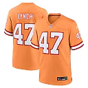 Zennovawear John Lynch Tampa Bay Buccaneers Throwback Game Jersey - Orange