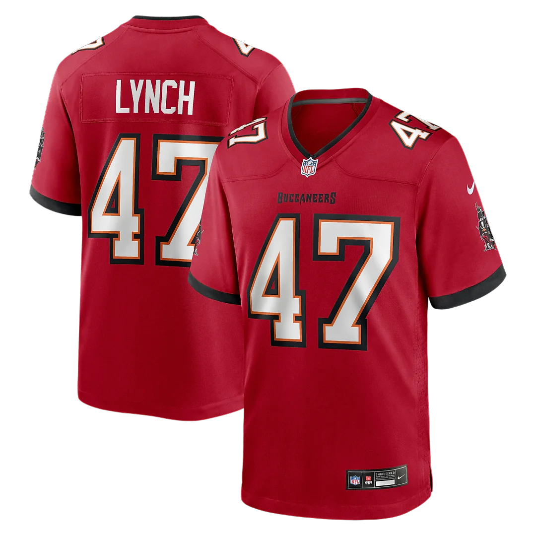 Zennovawear John Lynch Tampa Bay Buccaneers Game Retired Player Jersey - Red