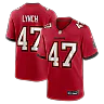 Zennovawear John Lynch Tampa Bay Buccaneers Game Retired Player Jersey - Red