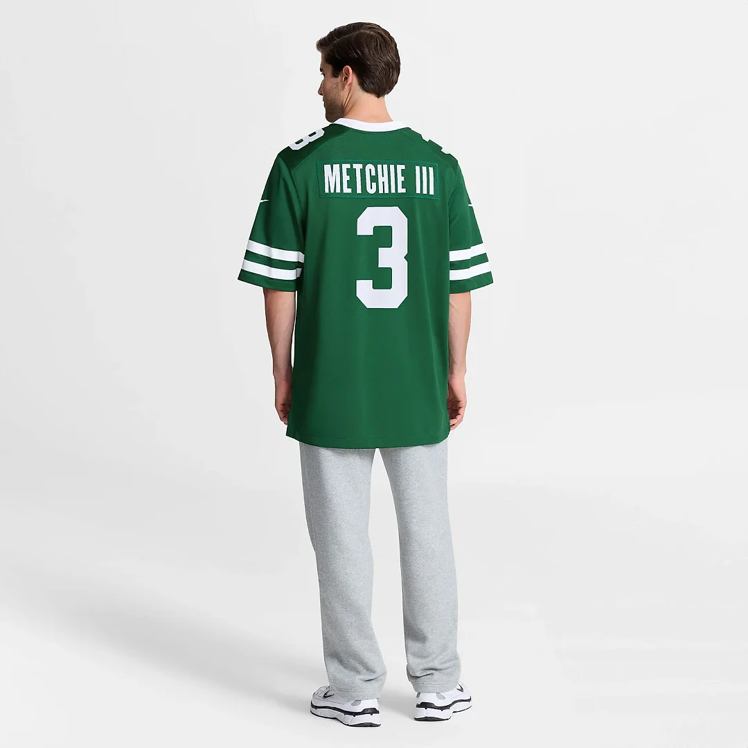 Zennovawear John Metchie III New York Jets Team Game Jersey - Legacy Green
