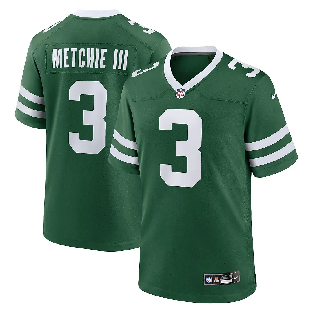 Zennovawear John Metchie III New York Jets Team Game Jersey - Legacy Green
