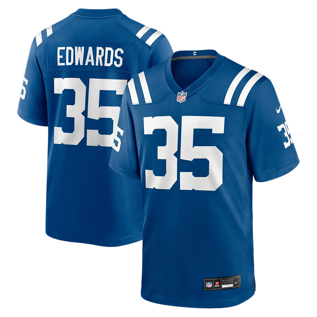 Zennovawear Johnathan Edwards Indianapolis Colts Team Game Jersey - Royal