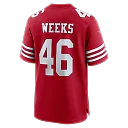 Zennovawear Jon Weeks San Francisco 49ers Team Game Jersey - Scarlet