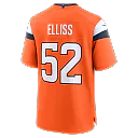Zennovawear Jonah Elliss Denver Broncos Team Game Jersey - Orange