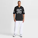 Zennovawear Jonah Laulu Las Vegas Raiders Team Game Jersey - Black