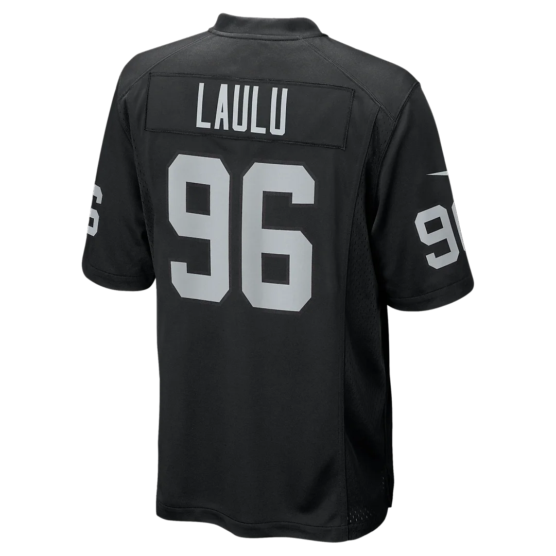 Zennovawear Jonah Laulu Las Vegas Raiders Team Game Jersey - Black