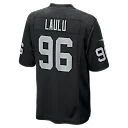 Zennovawear Jonah Laulu Las Vegas Raiders Team Game Jersey - Black