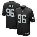 Zennovawear Jonah Laulu Las Vegas Raiders Team Game Jersey - Black