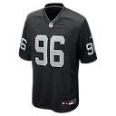 Zennovawear Jonah Laulu Las Vegas Raiders Team Game Jersey - Black