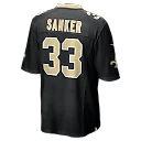 Zennovawear Jonas Sanker New Orleans Saints Team Game Jersey - Black